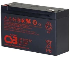 Csb Battery Akumuliatorius 6V 12Ah F2 Pb AGM VRLA CSB