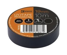 Izoliacinė juosta PVC 19mmx0.13mmx10m juoda F61912, EMOS
