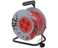 Ilgintuvas ritėje su įžeminimu Emos 4viet./25m/3x1.5mm