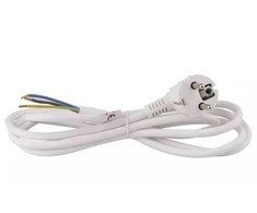 Emos Maitinimo kabelis 3x1.0mm², 2m baltas su kištuku