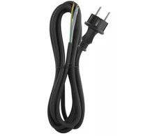 Emos Laidas su elektros kištuku 5m/3x1.5mm guminis/juodas