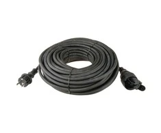 Emos Ilgiklis 1 lizdo 10m su įžeminimu 3x1.5 mm² IP44 su gumine izoliacija, juodas
