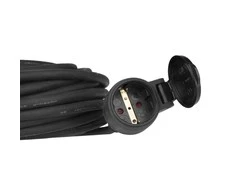 Emos Ilgiklis 1 lizdo 10m su įžeminimu 3x1.5 mm² IP44 su gumine izoliacija, juodas