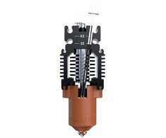 Ender-3V3 SE/KE kaitintuvo (Heating Block) atnaujintas komplektas skirtas naudoti su "Unicorn" purkštukais CREALITY