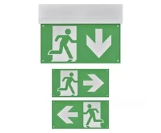 Evakuacinis avarinis šviestuvas EXIT, LED 230V AC 3W 30lm 3val., su baterija, EMOS