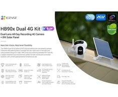 4G+ WIFI lauko akumuliatorinė valdoma IP kamera EZVIZ CS-HB90x/SP