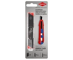 Geležtės 18mm peiliui CutiX 90 10 165 BK (10 vnt.) 90 10 165 E02 Knipex