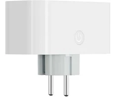 Išmanioji rozetė dviguba, Wi-Fi, 3680W, IP20, energijos matavimo ir laikmačio funkcija, TUYA, WOOX