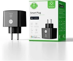 Išmanioji Wi-Fi rozetė, Wi-Fi, 3680W 16A, su energijos matavimu, MATTER, TUYA, WOOX
