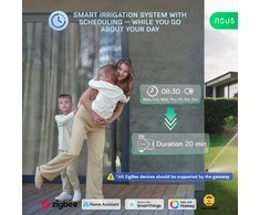 Išmanusis laistymo sistemos valdiklis NOUS L14, ZigBee 2 MQTT, TUYA