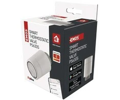Išmanusis ZigBee TUYA termostatas radiatoriui su indikacija, valdomas programėle, 2 x AA, EMOS