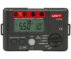 Izoliacijos varžos matuoklis; 5GOm/1000V, 600V, DAR, PI, LCD (2000), UT501B UNI-T