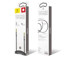 Baseus Yiven 3.5mm AUX kabelis 1m - Juodas / Sidabrinis