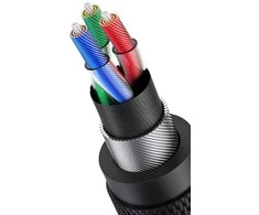 UGREEN kabelis 3.5mm 4pin kištukas - 3.5mm kištukas 4pin 1m AV183 - Juodas