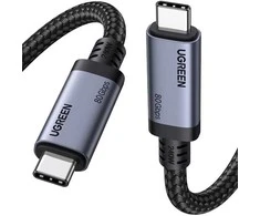 Kabelis USB C - USB C 1m USB4 240W 80Gbit/s 16K@60Hz Thunderbolt 4 suderinamas L706 UGREEN