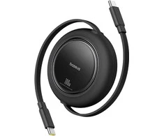 Kabelis USB C - USB C 1.5m 100W suvyniojamas juodas Free2Pull BASEUS