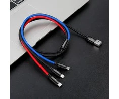Kabelis Baseus USB2.0 A kištukas ir 3 kištukai (USB C, micro USB, lightning)