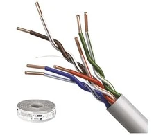 Kabelis UTP CAT5e 4x2x0.5mm, viengyslis, CCA, Eca EMOS (parduodama 100m ritėmis)