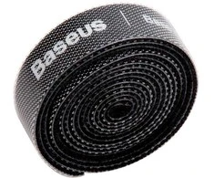 Kabelių surišimo juosta, "Velcro", 1m juoda BASEUS