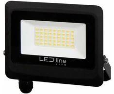 Led Line Lite Lauko šviestuvas LED 30W neutraliai balta 230Vac, 3000lm, IP65, juodas, PHOTON, LED LINE