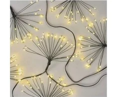 LED girlianda NANO, 230Vac, 5.2m, 300 x LED, šiltai balta, su laikmačiu, EMOS