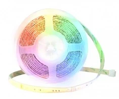 LED juostos komplektas su valdikliu ir maitinimu 12V, 24W, 5m, 210lm/m, RGB+CCT, hermetiška IP64, išmanioji WiFi, TUYA / Smart Life, WOOX