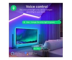 LED juostos komplektas su Wi-Fi valdikliu ir maitinimo šaltiniu, RGB, 5m, 24W, TUYA / Smart Life, NOUS