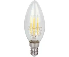 Quantec LED lemputė E14 C35 230V 5W 600lm, šiltai balta 2700K, pritemdoma, LED line LITE