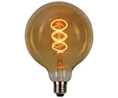 LED lemputė E27 G125 230V 4W 210lm, gintarinė balta 1800K, RETRO VINTAGE GOLD, pritemdoma, LED line PRIME