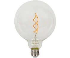 LED lemputė E27 G125 230V 4W 230lm, gintarinė balta 1800K, RETRO VINTAGE, pritemdoma, LED line PRIME