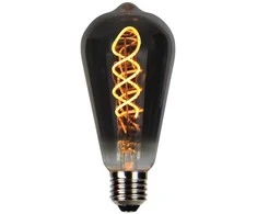 LED lemputė E27 ST64 230V 4W 150lm, gintarinė balta 1800K, RETRO VINTAGE GRAPHITE, pritemdoma, LED line PRIME