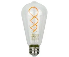 Esperanza LED lemputė E27 ST64 230V 4W 230lm, gintarinė balta 1800K, RETRO VINTAGE, pritemdoma, LED line PRIME