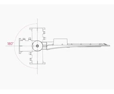 Digitus Led Line Lite Gatvės šviestuvas LED 230V 100W 10 000lm, 130° x 75° 4000K neutraliai balta, STREETLITE, IP65, IK08