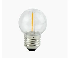 Lenovo Led Line Lemputė E27 230V G45 1W, FILAMENT, šiltai balta 2700K, 50lm, plastikinė