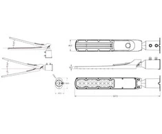 Nillkin Led Line Lite Gatvės šviestuvas LED 230V 50W 5 000lm, 140° x 70° 4000K, pilkas, FLAMINGO, IP65, IK08