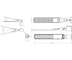 Honeywell Led Line Lite Gatvės šviestuvas LED 230V 100W 10 000lm, 140° x 70° 4000K, juodas, FLAMINGO, IP65, IK08