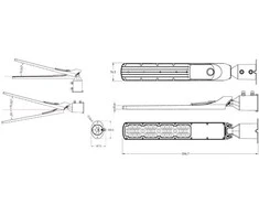 Led Line Lite Gatvės šviestuvas su foto rėle LED 230V 100W 10 000lm, 140° x 70° 4000K, pilkas, FLAMINGO, IP65, IK08