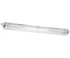 Led Line Lite Hermetinis šviestuvas VANTO 2xT8 IP65 60cm pilkas ABS/PS su reflektorium