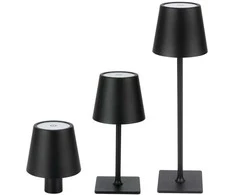 Led Line Lite Įkraunama stalinė lempa TAZA 3.5W 400lm CCT IP54 juoda 2x2000mAh 4in1 LITE