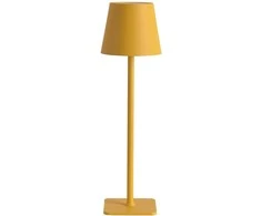 Zolux Led Line Lite Įkraunamas, stalinis šviestuvas TAZA, 3.5W, 400lm, IP54, CCT keičiamos spalvos, 4000mAh, geltona