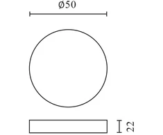 Led Line Lite LED maitinimo šaltinis 12V 30W IP67 LITE ⌀50mm x 22mm