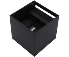 Sieninis šviestuvas Led Line Lite Sieninis lauko šviestuvas CUBE 2x3W 4000K, reguliuojamo švietimo kampo, juodas spalvos
