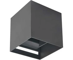 Led Line Lite Sieninis lauko šviestuvas CUBE G9 IP65, reguliuojamo švietimo kampo, pilkos spalvos