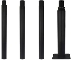 Led Line Prime Apšvietimo stulpo komplektas, surenkamas, 4m, juodas