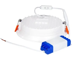 Led Line Prime Įleidžiamas šviestuvas CALMOS 3CCT (3K/4K/6.5K) 24W 2800lm, apvalus, IP54