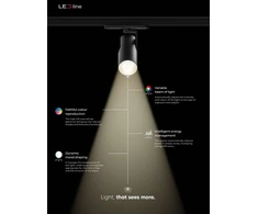 Led Line Prime Išmanus šiestuvas bėgeliui AI LED line x Caimeta 35W CCT 36° baltas PRIME