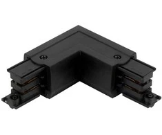 Led Line Prime Jungtis L formos 3 fazių bėgeliui LUMICANTO dešinė pusė juoda