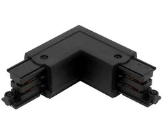 Led Line Prime Jungtis L formos 3 fazių bėgeliui LUMICANTO kairė pusė juoda