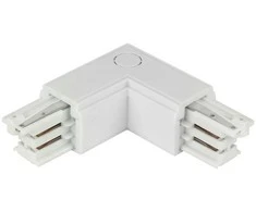 Led Line Prime Jungtis L formos 3 fazių bėgeliui LUMICANTO dešinė pusė baltas