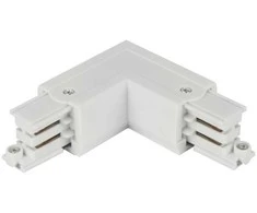 Led Line Prime Jungtis L formos 3 fazių bėgeliui LUMICANTO kairė pusė baltas